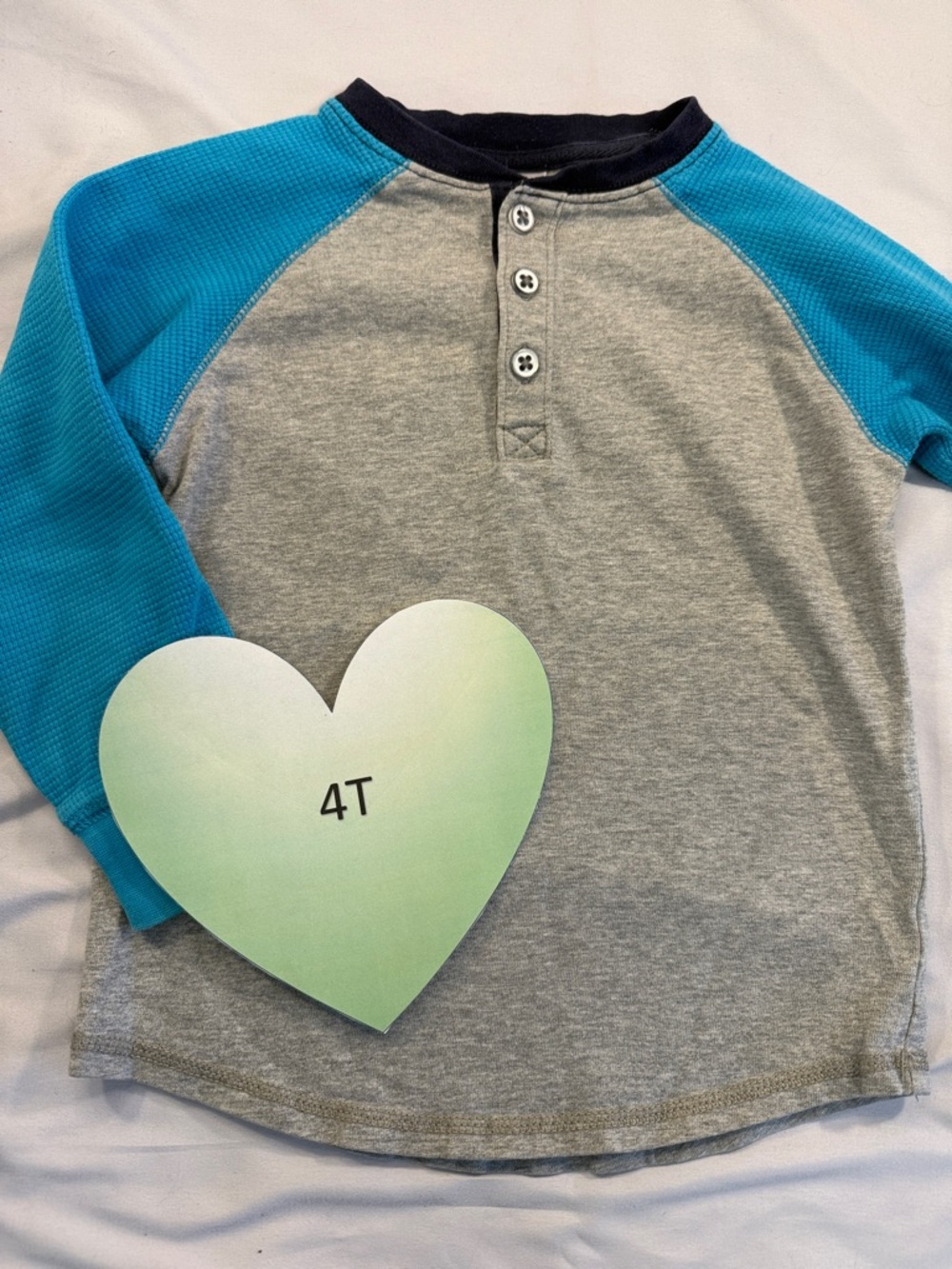 Gymboree - Blue and Gray Long Sleeve Tee